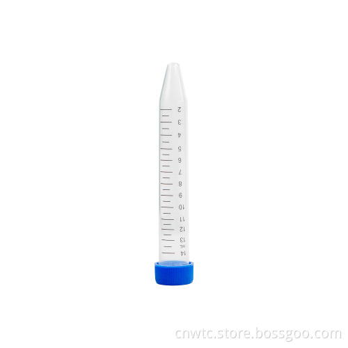 15ml and 50ml Lab Plastic Falcon Centrifuge Tubes with Blue Screw Caps